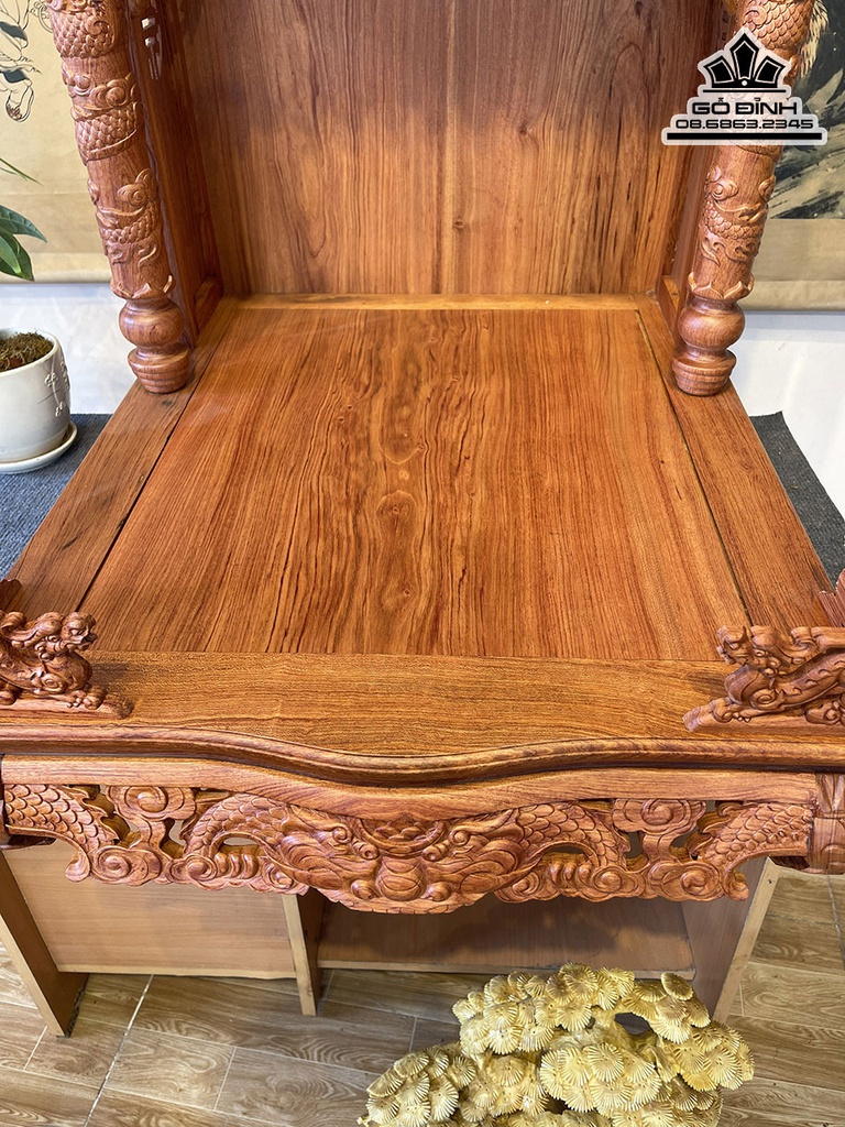 Bàn Thờ Ông Địa Gỗ Hương Đá Cao 110 Ngang 70 Sâu 70 (cm) 0