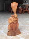 Tượng Rắn Gỗ Hương Cao 58 Ngang 26 Sâu 25 (cm) 2