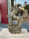 Tương Ngựa Phong Thủy (Nhất Mã) Gỗ Mun Hoa Cao 60 Ngang 32 Sâu 10 (cm) 4
