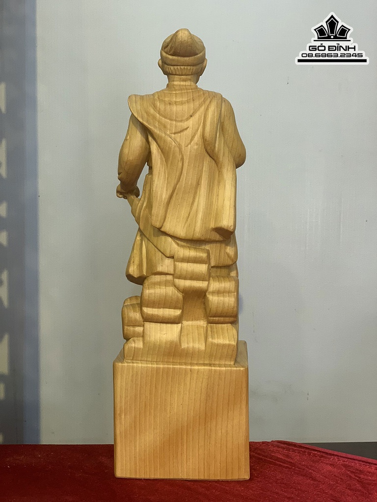 Tương Trần Quốc Tuấn Gỗ Ngọc Am Cao 40 Ngang 12 Sâu 9.5 (cm) 1