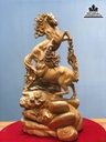 Tương Ngựa Phong Thủy Gỗ Ngọc Am Cao 82 Ngang 41 Sâu 27 (cm) 2