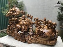 Tượng Phật Di Lặc Ngũ Phúc Gỗ Hương Cao 71 Ngang 110 Sâu 34 (cm) 0