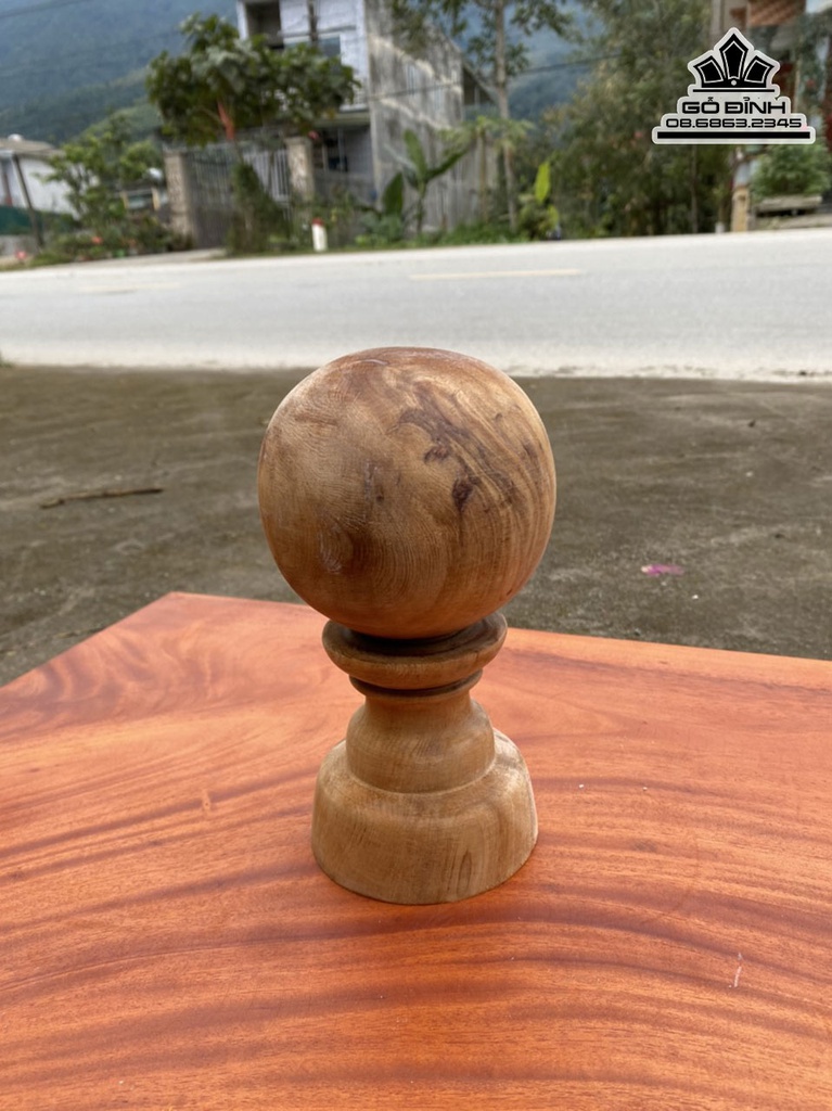 Quả Cầu Gỗ Ngọc Am Cao 19 Đường Kính 10 (cm) 1