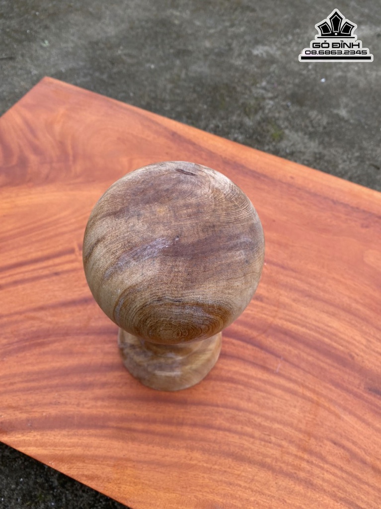Quả Cầu Gỗ Ngọc Am Cao 19 Đường Kính 10 (cm) 4