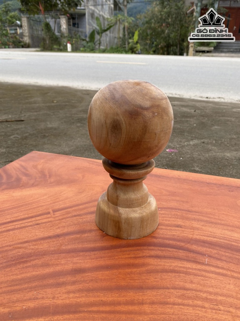 Quả Cầu Gỗ Ngọc Am Cao 19 Đường Kính 10 (cm) 5