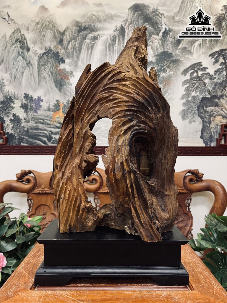 Tượng Phật Quan Âm Gỗ Bách Xanh Cao 88 Ngang 30 Sâu 12 (cm) 2