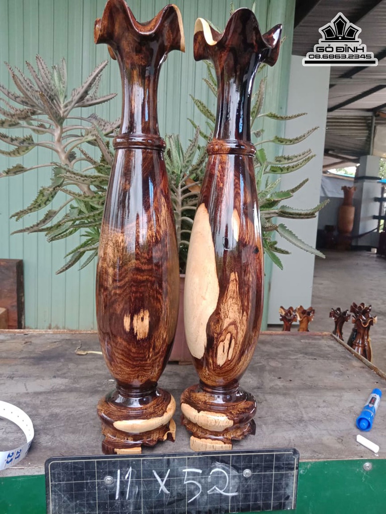Cặp Tỳ Bà Gỗ Cẩm Sừng Cao 52 Đường Kính 11 (cm) 1