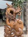 Tượng Rồng (Nhất Long) Gỗ Bách Xanh Cao Cả Kỷ 128 Ngang  56 Sâu 16 (cm) 2