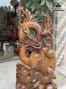 Tượng Rồng (Nhất Long) Gỗ Bách Xanh Cao Cả Kỷ 128 Ngang  56 Sâu 16 (cm) 3