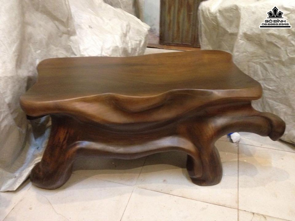 Đôn Gỗ Nguyên Khối Gỗ Sao Xanh Cao 40 Ngang 104 Sâu 44 Mặt 84-41(cm)DS102 2