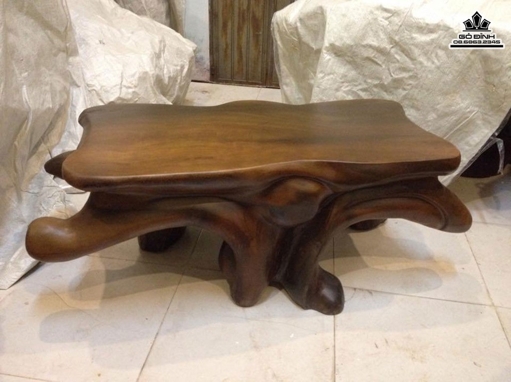 Đôn Gỗ Nguyên Khối Gỗ Sao Xanh Cao 40 Ngang 104 Sâu 44 Mặt 84-41(cm)DS102 3