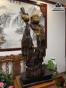 Tượng Đạt Ma Sư Tổ Gỗ Dỗi Cao 90 Ngang 31 Sâu 16 (cm) 2