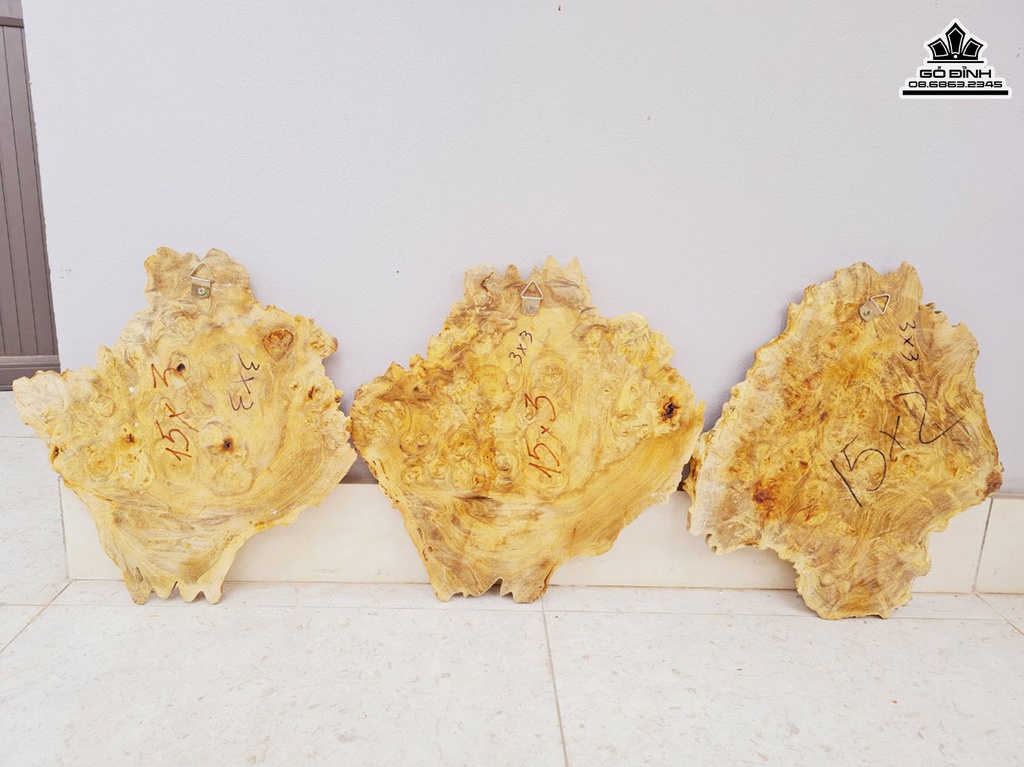 Tranh Gỗ Phúc Lộc Thọ Gỗ Nu Nghiến Cao 45 Ngang 42 Dày 2.5 (cm) 0