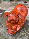 Tượng Heo Gỗ Nu Hương Cao 13 Ngang 25 Sâu 13 (cm) 0