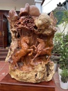Tượng Ngựa (Song Mã Uyên Ương) Gỗ Hương Cao Cả Kỷ 147 Ngang 83 Sâu 35(cm) 1
