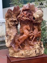 Tượng Ngựa (Song Mã Uyên Ương) Gỗ Hương Cao Cả Kỷ 147 Ngang 83 Sâu 35(cm) 2