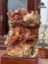Tượng Ngựa (Song Mã Uyên Ương) Gỗ Hương Cao Cả Kỷ 147 Ngang 83 Sâu 35(cm) 4