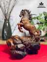 Tượng Ngựa (Nhất Mã) Gỗ Trắc Cao 34 Ngang 27 Sâu 23 (cm) 0