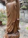 Tượng Đạt Ma Sư Tổ Gỗ Bách Xanh Cao 101 Ngang 31 Sâu 30 (cm) 2