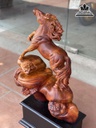 Tượng Ngựa (Nhất Mã) Gỗ Hương Cao Cả Kỷ 80 Ngang 50 Sâu 25 (cm) 2