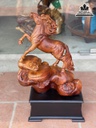 Tượng Ngựa (Nhất Mã) Gỗ Hương Cao Cả Kỷ 80 Ngang 50 Sâu 25 (cm) 5