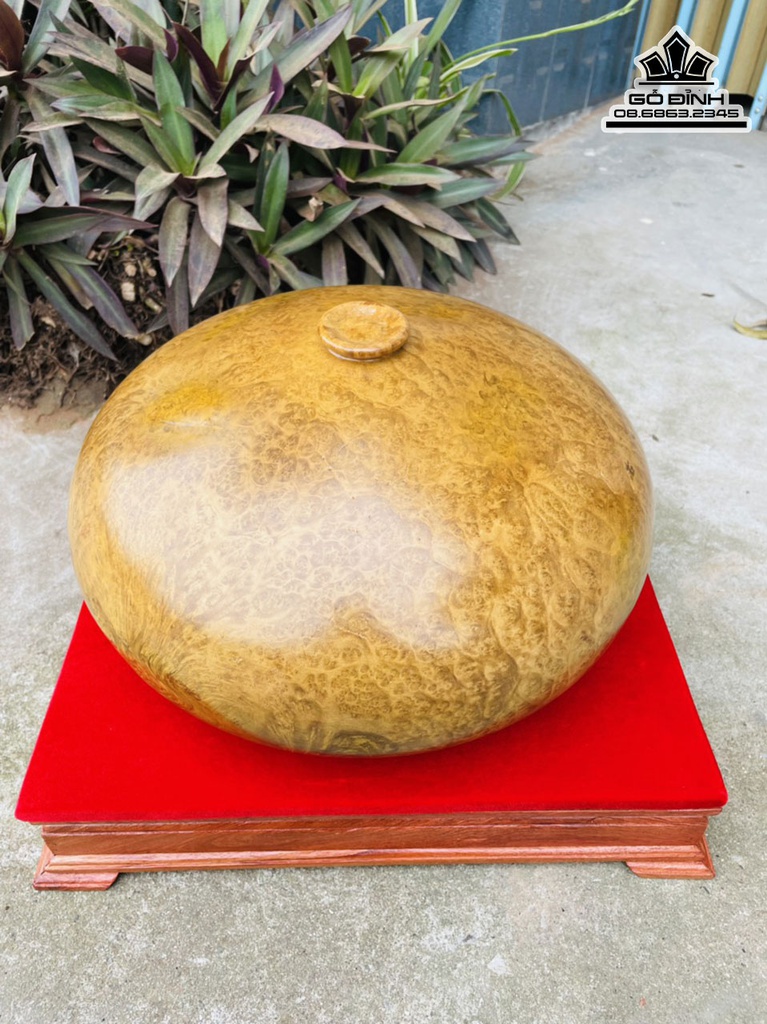 Bình Chum Phú Quý Gỗ Nu Kháo Cao 18 Đường Kính 35 (cm) 0
