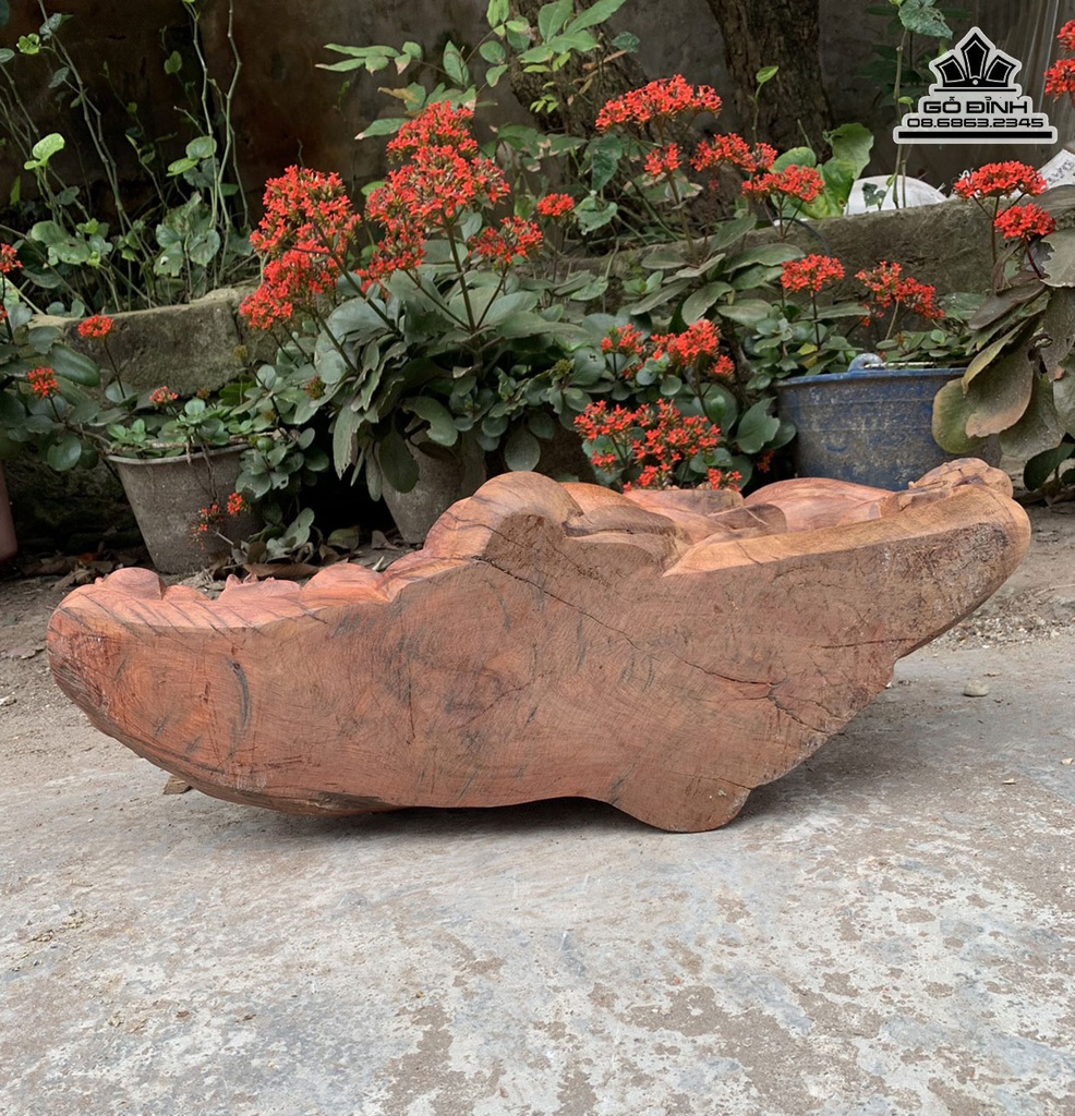 Tượng Nghê Mẫu Tử Gỗ Hương Cao 30 Ngang 60 Sâu 25 (cm) 5