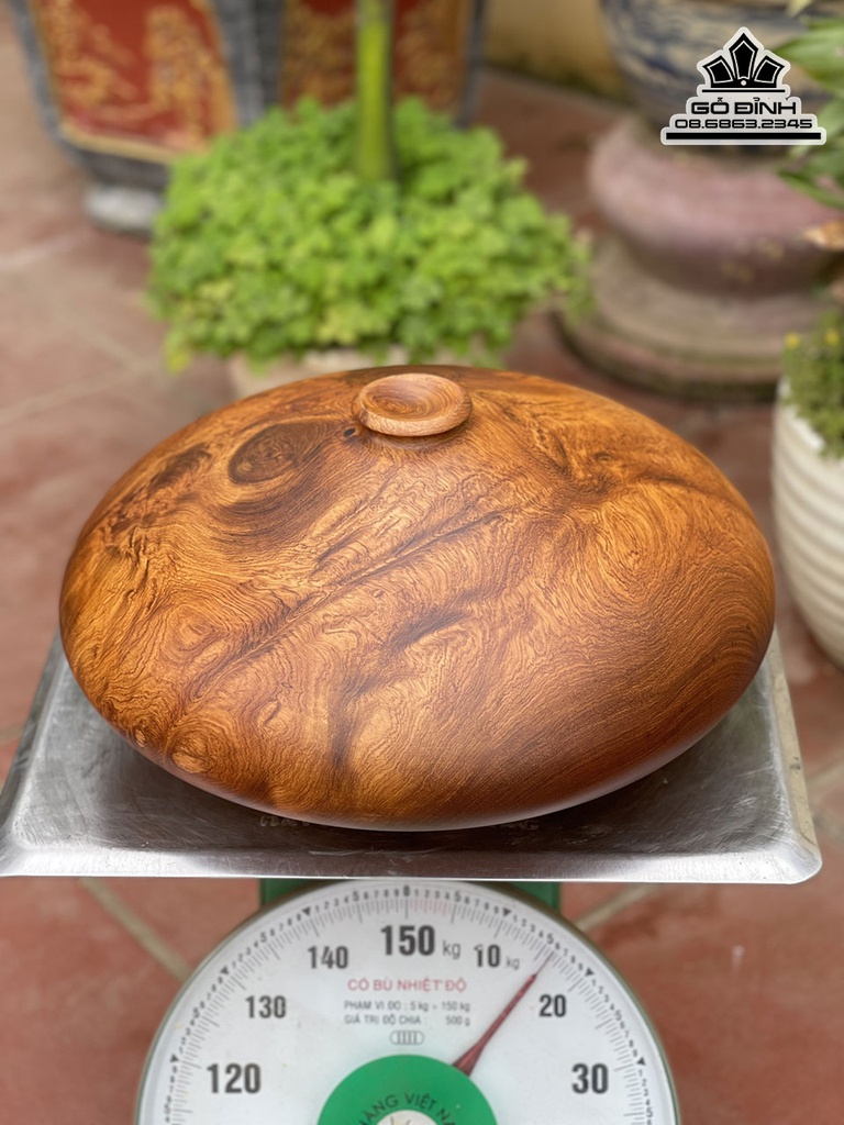 Bình Chum Phú Quý Gỗ Hương Cao 22 Đường Kính 40 (cm) 2