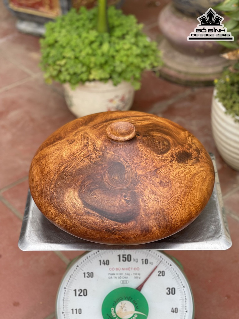 Bình Chum Phú Quý Gỗ Hương Cao 22 Đường Kính 40 (cm) 5