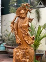 Tượng Đạt Ma Sư Tổ Gỗ Hương Cao 123 Ngang 50 Sâu 43 (cm) 1
