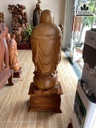 Tượng Phật Di Lặc Chúc Phúc Gỗ Ngọc Am Cao 96 Ngang 37 Sâu 30 (cm) 3