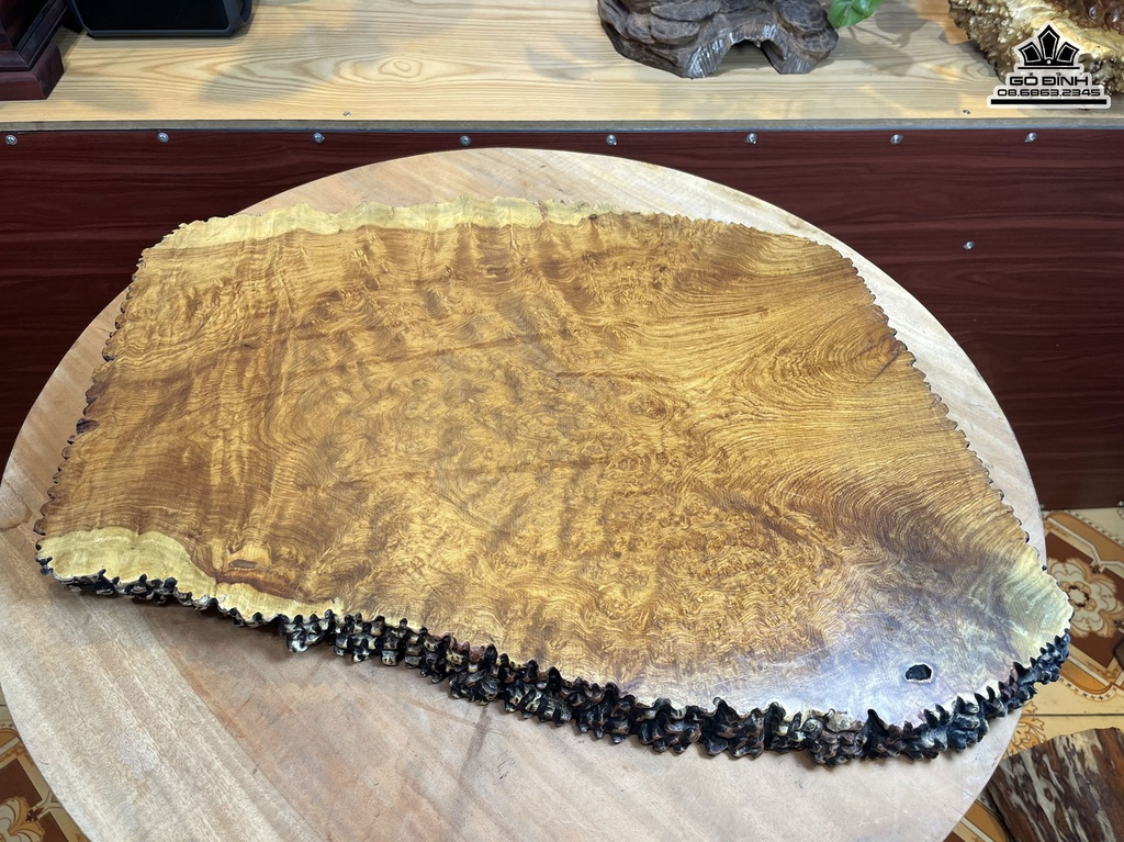 Khay Trà Gỗ Nu Hương Dài 55 Rộng 42 Dày 3.5 (cm) 2