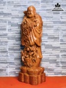 Tượng Phật Di Lặc Gỗ Hương Đá Cao 60 Ngang 20 Sâu 17 (cm) 1