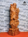 Tượng Phật Di Lặc Gỗ Hương Đá Cao 60 Ngang 20 Sâu 17 (cm) 2