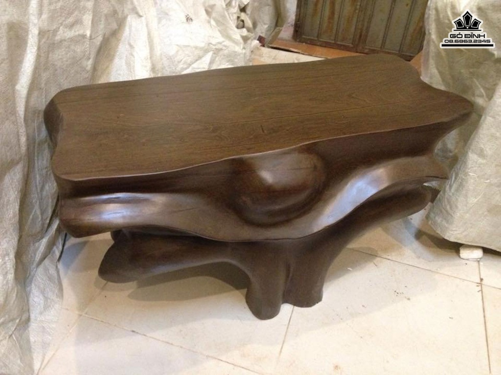 Đôn Gốc Cây Bàn Trà Gỗ Sao Xanh Cao 40 Ngang 82 Sâu 42 Mặt 79-33 (cm)DS903 1