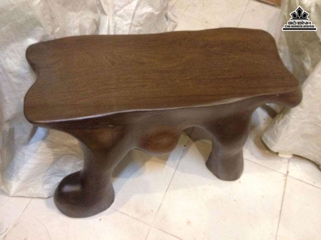 Đôn Gốc Cây Bàn Trà Gỗ Sao Xanh Cao 40 Ngang 82 Sâu 42 Mặt 79-33 (cm)DS903 3