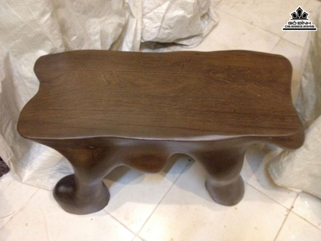 Đôn Gốc Cây Bàn Trà Gỗ Sao Xanh Cao 40 Ngang 82 Sâu 42 Mặt 79-33 (cm)DS903 5