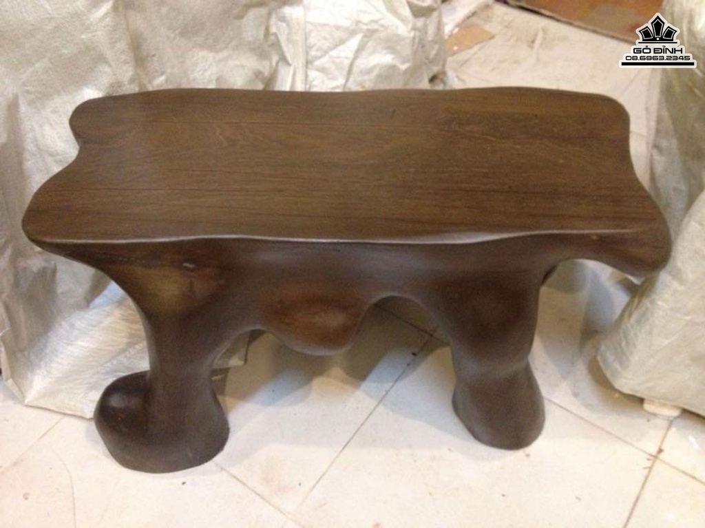 Đôn Gốc Cây Bàn Trà Gỗ Sao Xanh Cao 40 Ngang 82 Sâu 42 Mặt 79-33 (cm)DS903 7