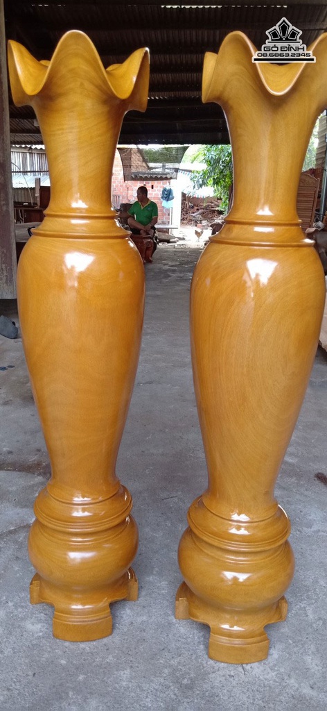 Lục Bình Gỗ Mít Cao 118 Đường Kính 26 (cm) 1