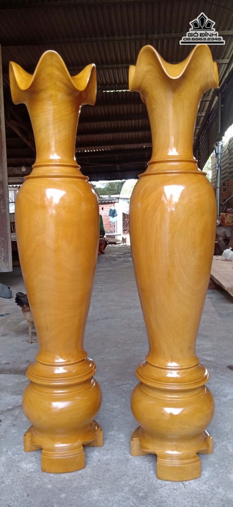 Lục Bình Gỗ Mít Cao 118 Đường Kính 26 (cm) 2