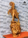 Tượng Dê (Nhất Dương)Tài Lộc Gỗ Hương Cao 63 Ngang 28 Sâu 20 (cm) 2