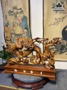 Tượng Rồng (Nhất Long) Gỗ Hương Cao 38 Ngang70 Sâu 12 (cm) 1