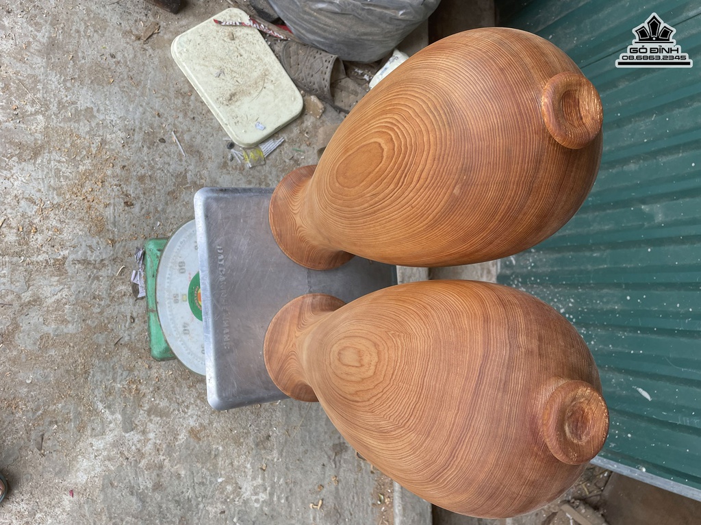 Bình Chum Phú Quý Gỗ Ngọc Am Cao 52.5 Đường Kính 20 (cm) 2