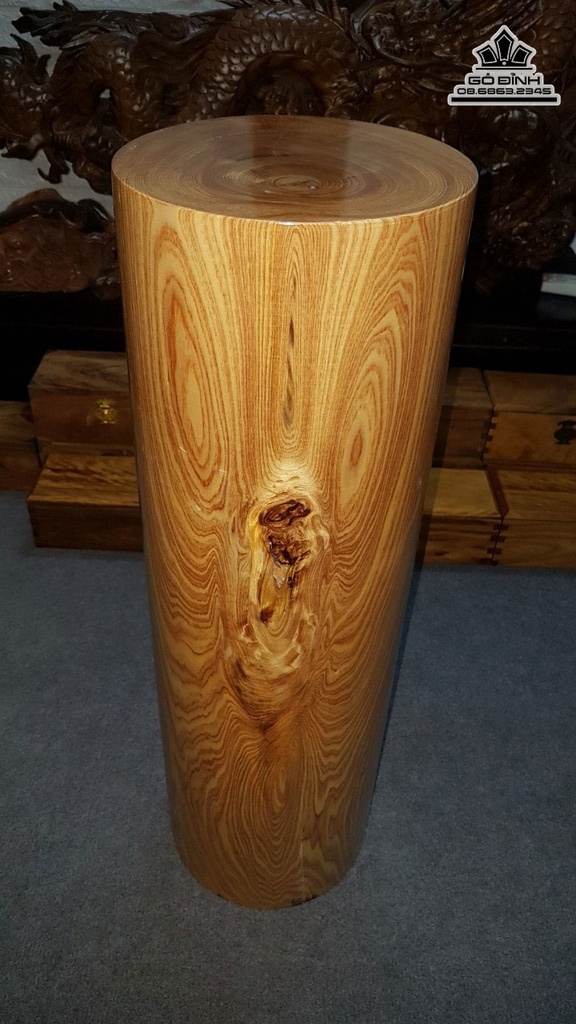 Trụ Gỗ Pơ Mu Cao 74 Đường Kính 23 (cm) 1