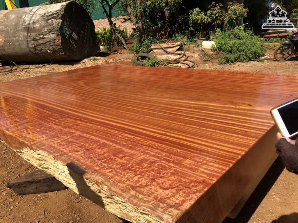 Sập Nguyên Khối Gỗ Cẩm Hồng Dài 360 Rộng 260 Dày b23 (cm) 0