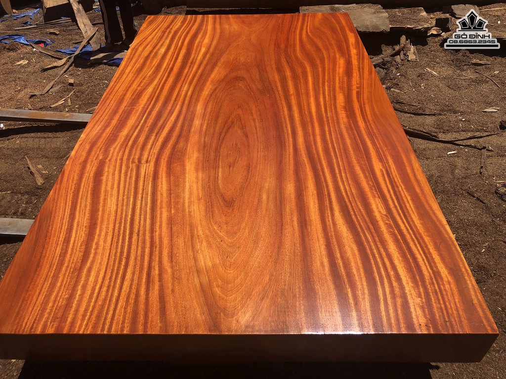 Sập Nguyên Khối Gỗ Cẩm Hồng Dài 310 Rộng 180 Dày 20 (cm) 2