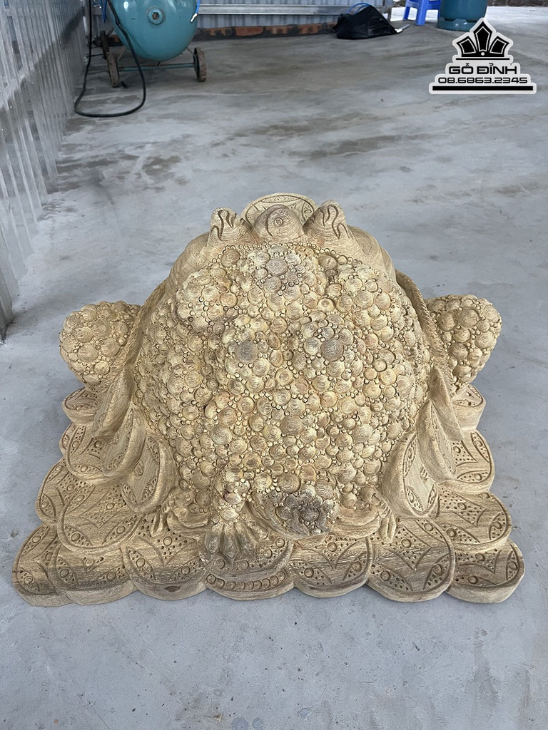 Tượng Cóc Gỗ Xá Xị Cao 35 Ngang 55 Sâu 35 (cm) 1