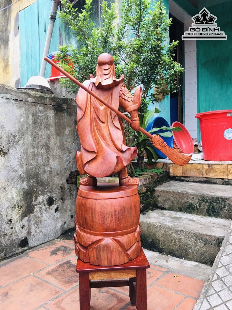 Tượng Quan Công Gỗ Hương Việt Cao 81 Ngang 30 Sâu 30 (cm) 1