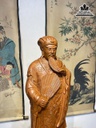 Tượng Gia Cát Lương (Không Minh) Gỗ Hương Đá Cao 80 Ngang 28 Sâu 20 (cm) 4