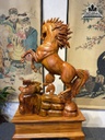 Tương Ngựa Phong Thủy (Nhất Mã) Gỗ Hương Đá Cao 62 Ngang 44 Sâu 15 (cm) 4